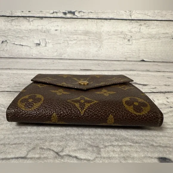 Louis Vuitton Portefeiulle Elise Trifold Wallet Monogram Canvas Leather - Picture 3 of 14